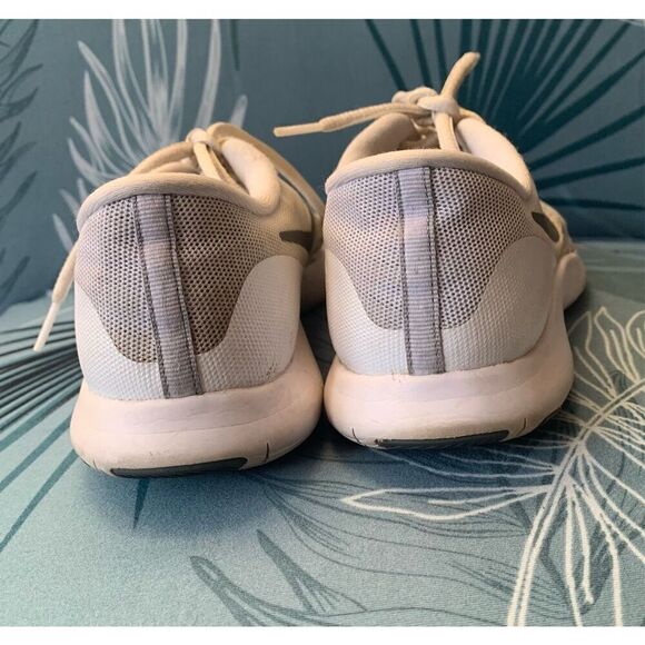 NIKE FLEX CONTACT white gray SNEAKER GYM SHOES sz 8.5 - Picture 5 of 7